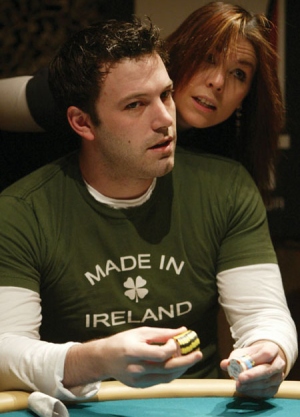 Ben Afflek plays poker with Annie Duke